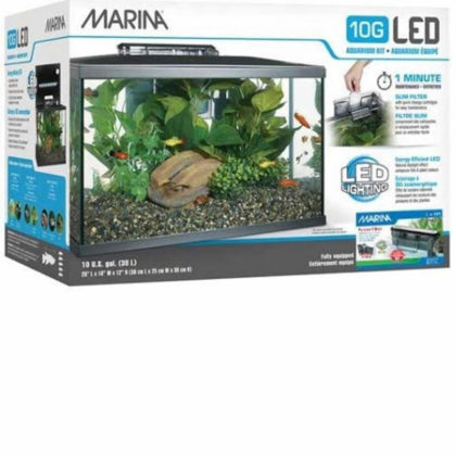 Marina 10G LED 38 L – Kit de acuario de cristal