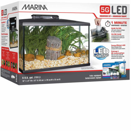 Marina 5G LED 19 L – Kit de acuario de cristal